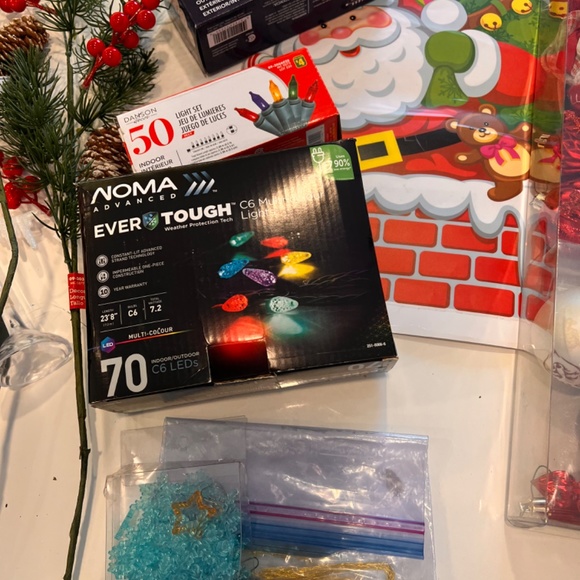 Christmas Tree decorations Balls red 2023 fairy lights - Picture 4 of 7